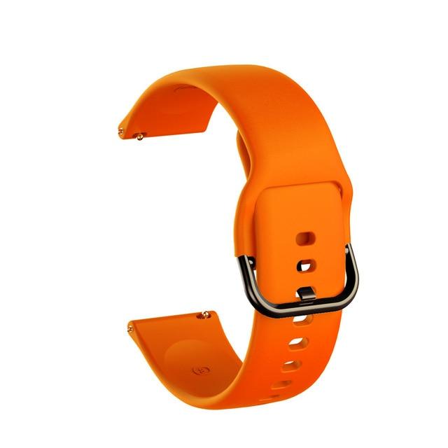 20mm Silicone Band for Samsung Galaxy Watch 42mm Active 2 40 44mm Gear S2 Soft Sport Watchband Strap Bracelet for Huami Amazfit