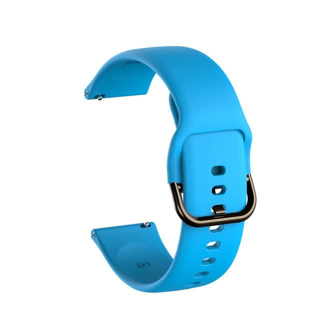 20mm Silicone Band for Samsung Galaxy Watch 42mm Active 2 40 44mm Gear S2 Soft Sport Watchband Strap Bracelet for Huami Amazfit