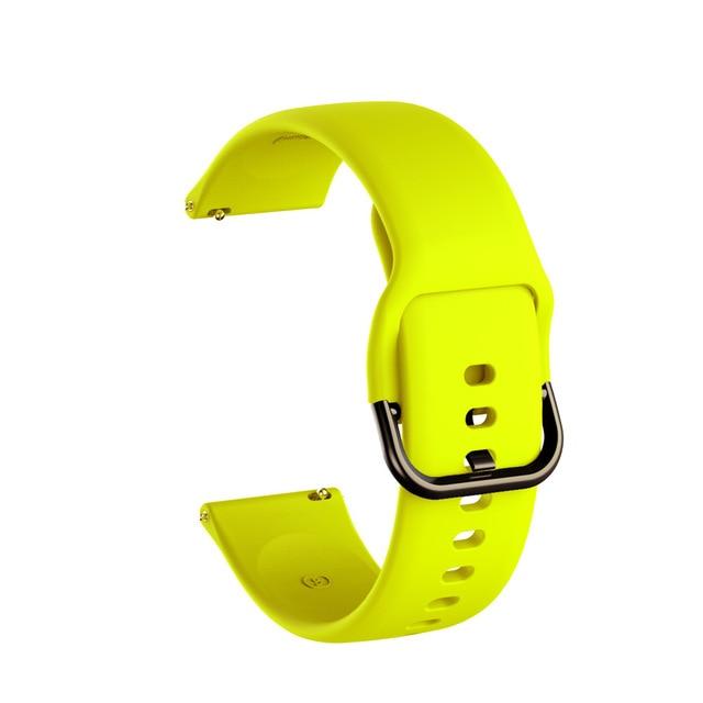 20mm Silicone Band for Samsung Galaxy Watch 42mm Active 2 40 44mm Gear S2 Soft Sport Watchband Strap Bracelet for Huami Amazfit