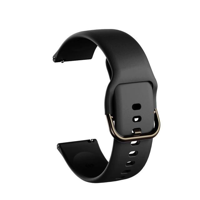 20mm Silicone Band for Samsung Galaxy Watch 42mm Active 2 40 44mm Gear S2 Soft Sport Watchband Strap Bracelet for Huami Amazfit