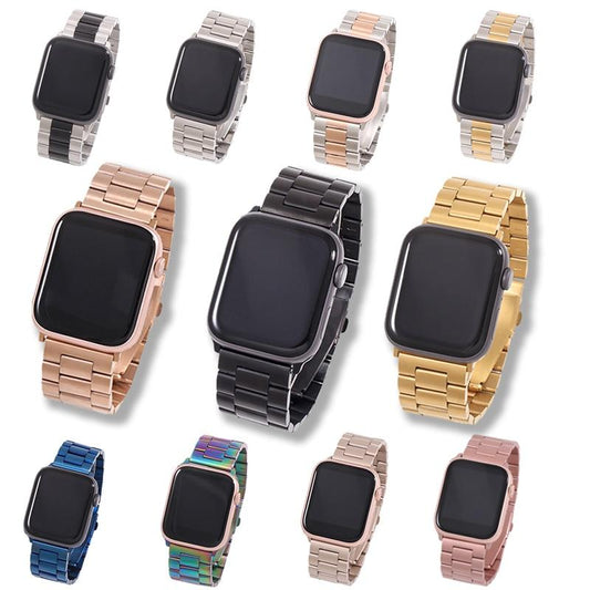 Band For Apple Watch6 5 4 3 2 1 42mm 38mm 40MM 44MM Metal Stainless Steel Watchband Bracelet Strap for iWatch Series Accessories