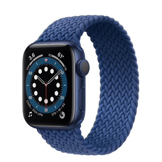 Braided Solo Loop For Apple Watch band 44mm 40mm 42mm 38mm Fabric Nylon Elastic Belt Bracelet iWatch Series 3 4 5 SE 6 Strap