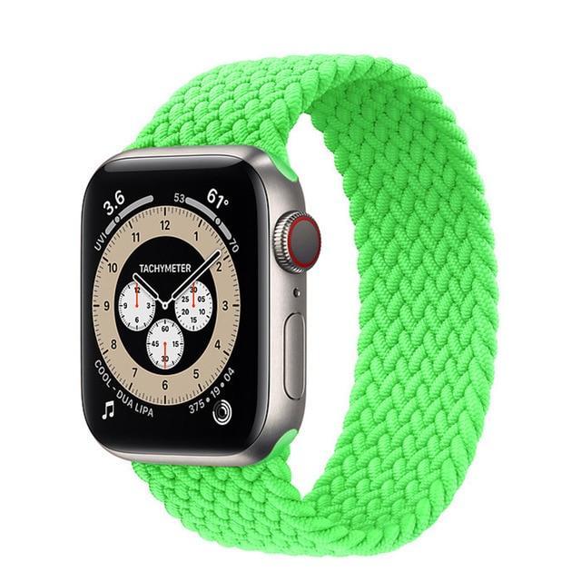 Braided Solo Loop For Apple Watch band 44mm 40mm 42mm 38mm Fabric Nylon Elastic Belt Bracelet iWatch Series 3 4 5 SE 6 Strap