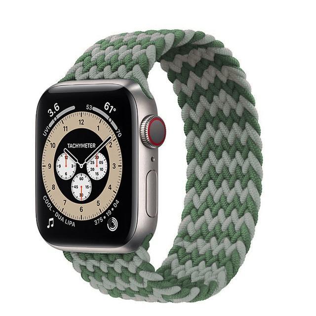 Braided Solo Loop For Apple Watch band 44mm 40mm 42mm 38mm Fabric Nylon Elastic Belt Bracelet iWatch Series 3 4 5 SE 6 Strap