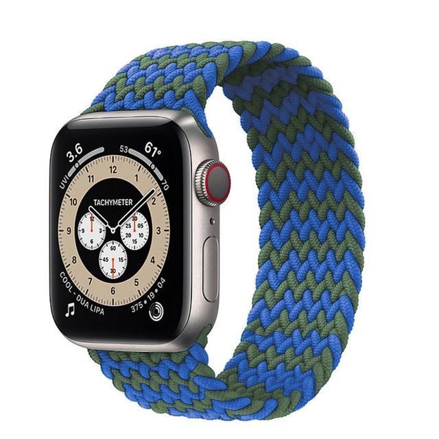 Braided Solo Loop For Apple Watch band 44mm 40mm 42mm 38mm Fabric Nylon Elastic Belt Bracelet iWatch Series 3 4 5 SE 6 Strap