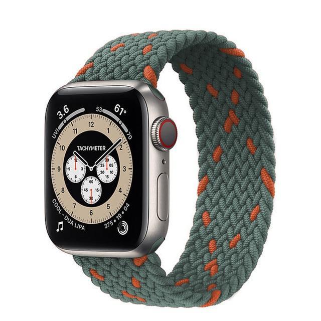 Braided Solo Loop For Apple Watch band 44mm 40mm 42mm 38mm Fabric Nylon Elastic Belt Bracelet iWatch Series 3 4 5 SE 6 Strap